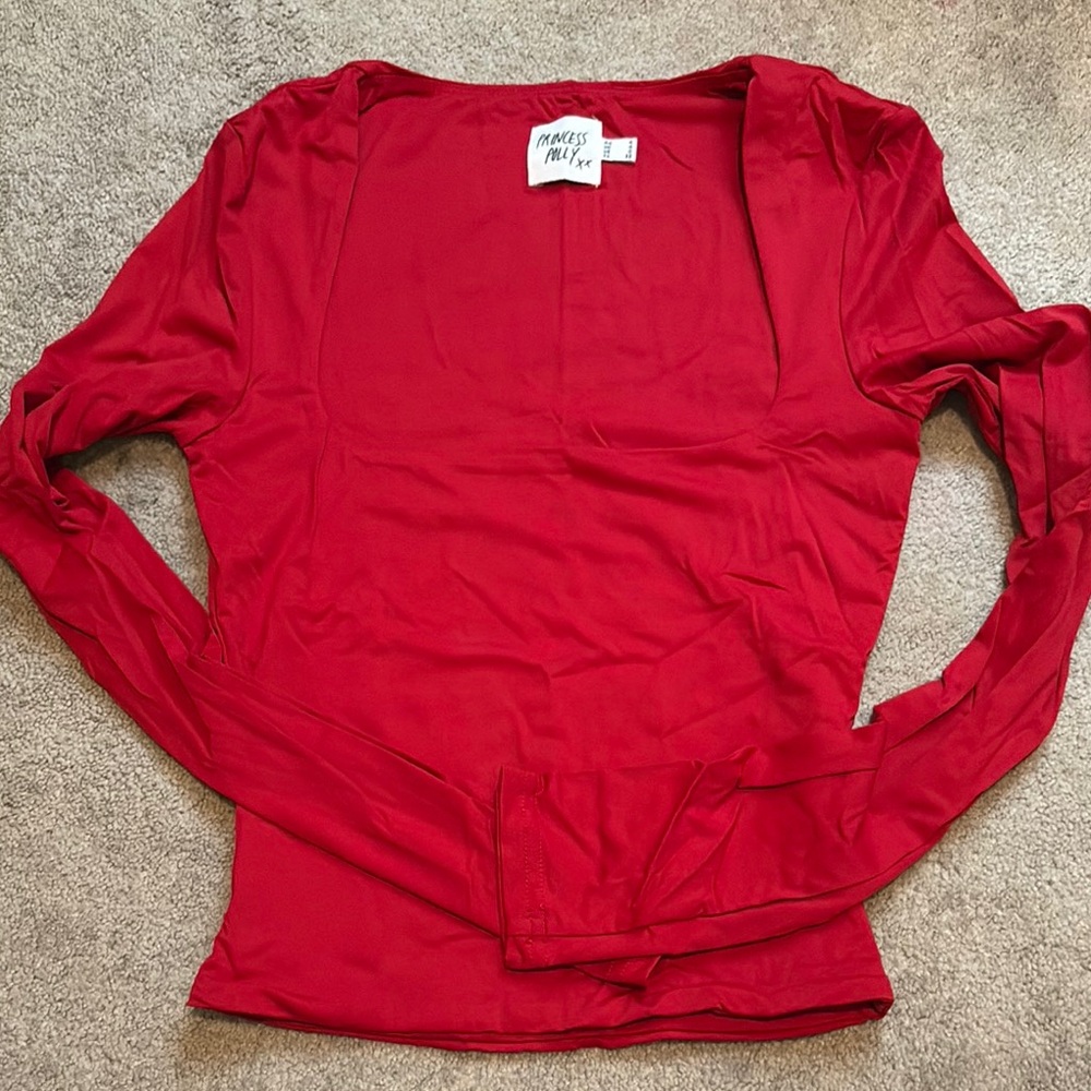 Princess Polly Red Fitted Bodysuit